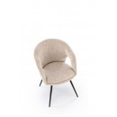 Стул HALMAR K550 бежевый/черный